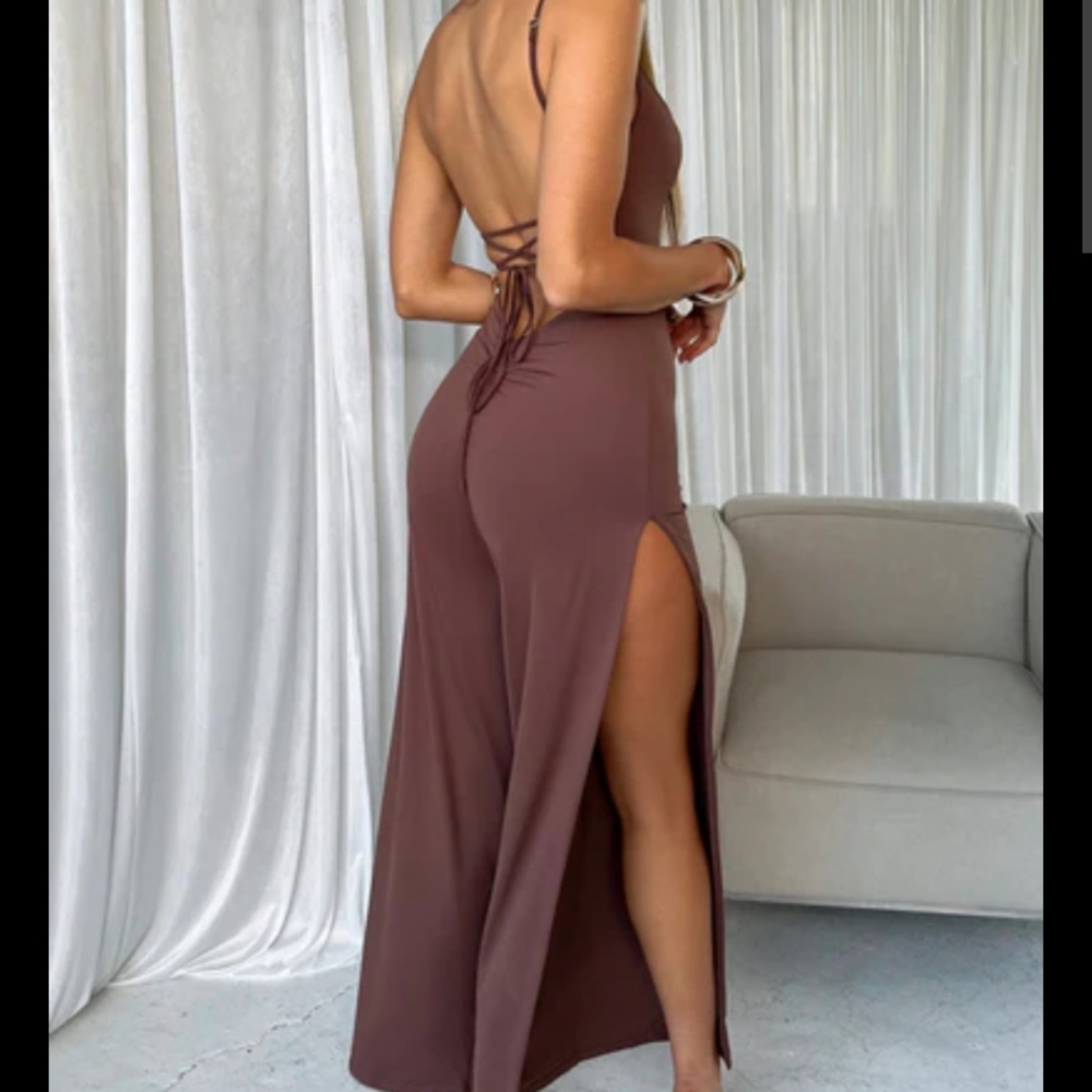 Babyboo Chocolate Brown Khloe Jumpsuit